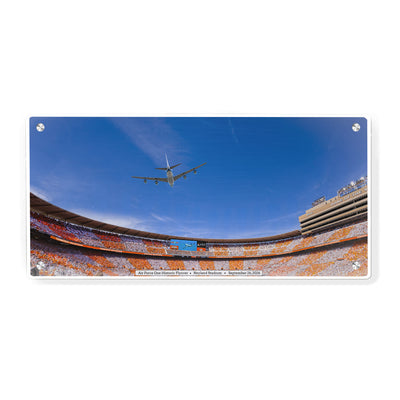 Tennessee Volunteers -  Air Force One Flyover Neyland Stadium - College Wall Art #Metal
