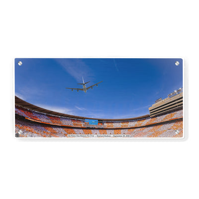 Tennessee Volunteers -  Air Force One Flyover Neyland Stadium - College Wall Art #Metal