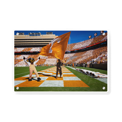 Tennessee Volunteers - Touchdown Celebration - College Wall Art #Metal