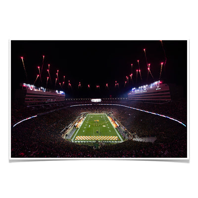Tennessee Volunteers - Bombs Bursting in Air - College Wall Art #Poster