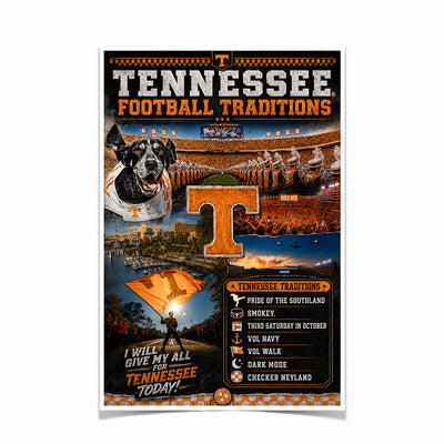 Tennessee Volunteers - Tennessee Traditions - College Wall Art #Poster