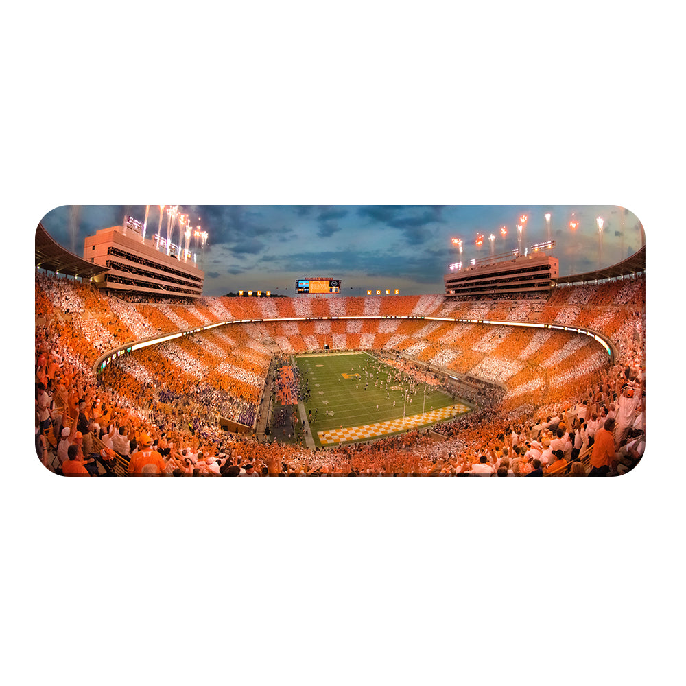 Tennessee Volunteers - Vols Beat the Gators Checker Neyland Panoramic - College Wall Art #Canvas