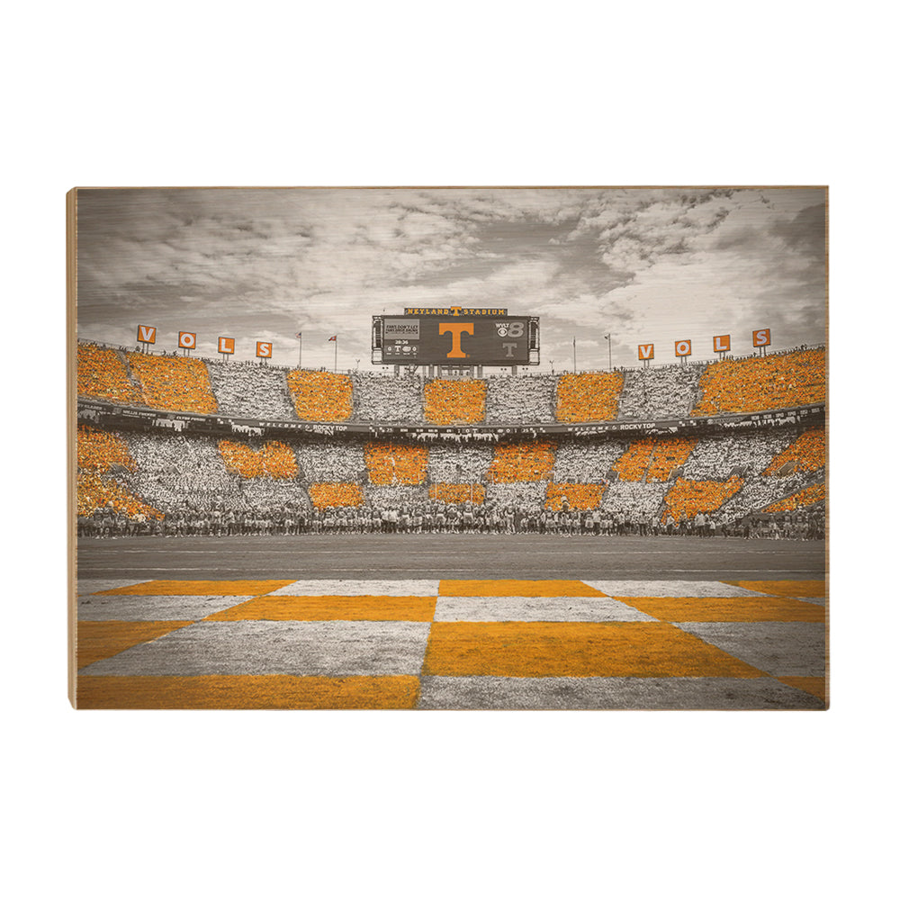 Tennessee Volunteers - Checkerboard Neyland - College Wall Art #Canvas