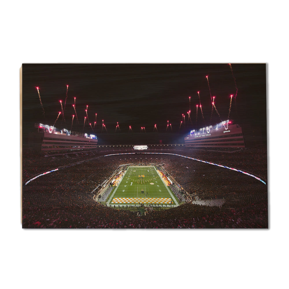 Tennessee Volunteers - Bombs Bursting in Air - College Wall Art #Canvas
