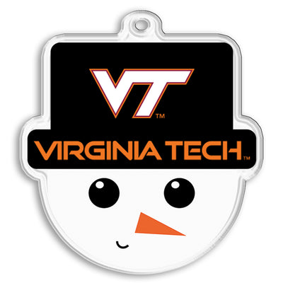 Virginia Tech Hokies - Virginia Tech Snowman Head Ornament