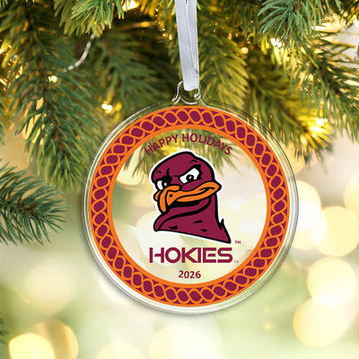 Virginia Tech Hokies - Hokies Happy Holidays 2026 Christmas Ornament