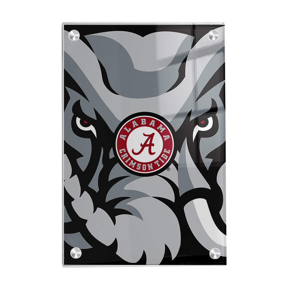 Alabama Crimson Tide - Crimson Elephant - College Wall Art #Canvas