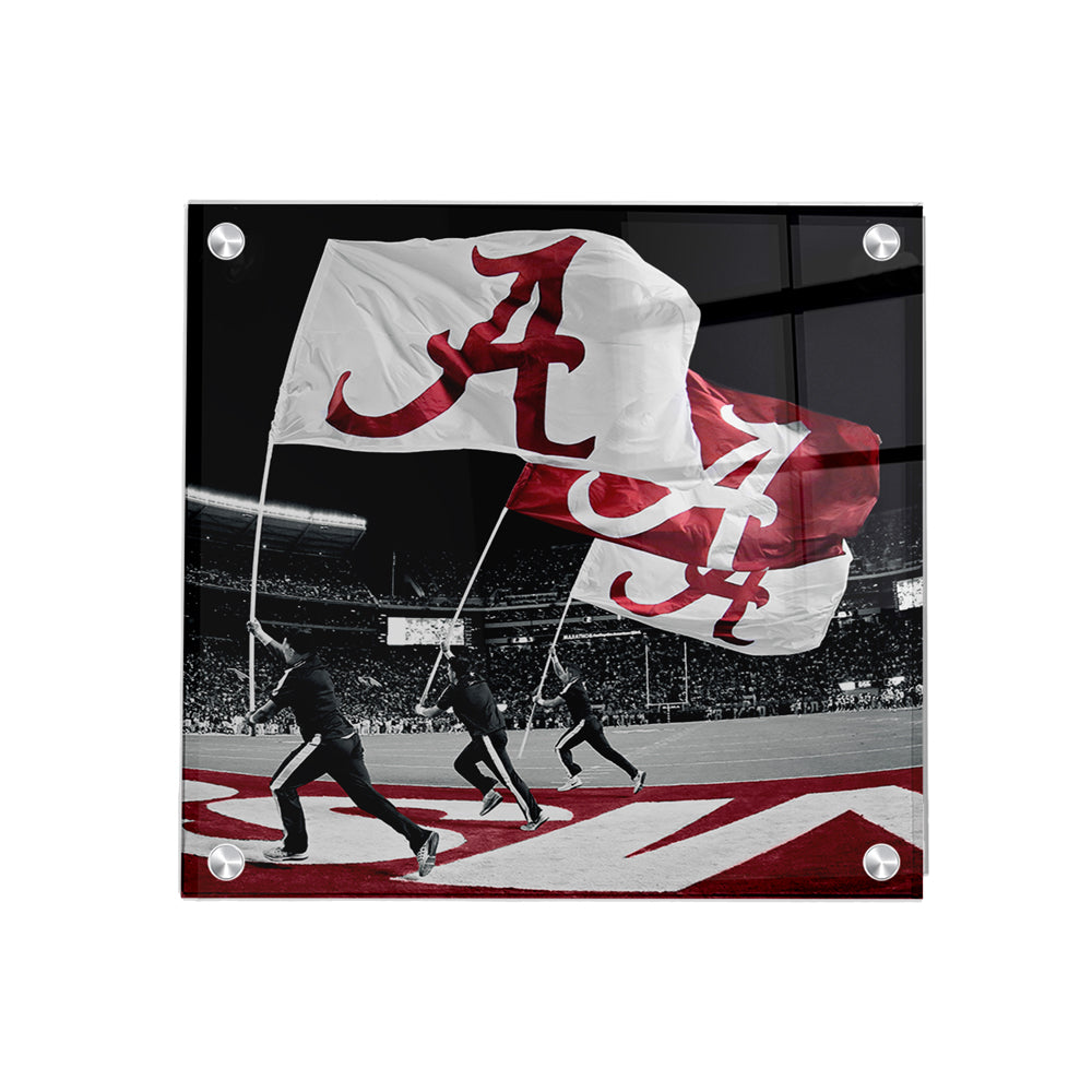 Alabama Crimson Tide - Alabama Flags - College Wall Art #Canvas