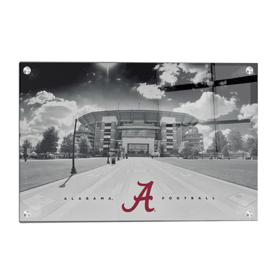 Alabama Crimson Tide - Bryant Denny Black & White - College Wall Art #Acrylic