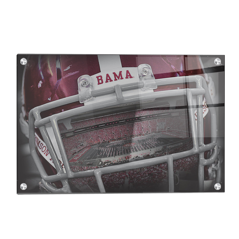 Alabama Crimson Tide - Bama Helmet - College Wall Art #Canvas