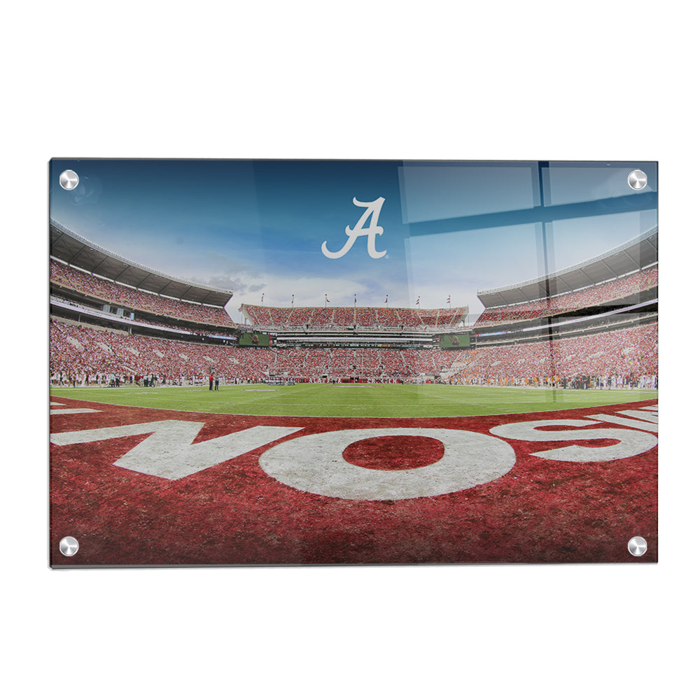 Alabama Crimson Tide - Bama End Zone - College Wall Art #Canvas