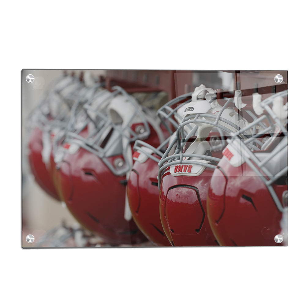 Alabama Crimson Tide - Bama Helmets - College Wall Art #Canvas