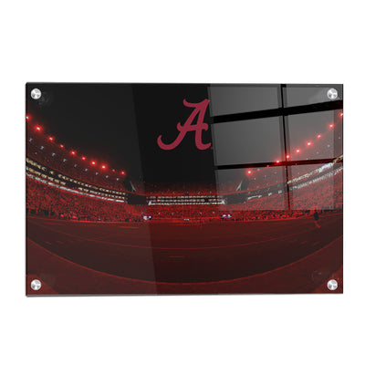 Alabama Crimson Tide - Alabama Crimson Lights - College Wall Art #Acrylic