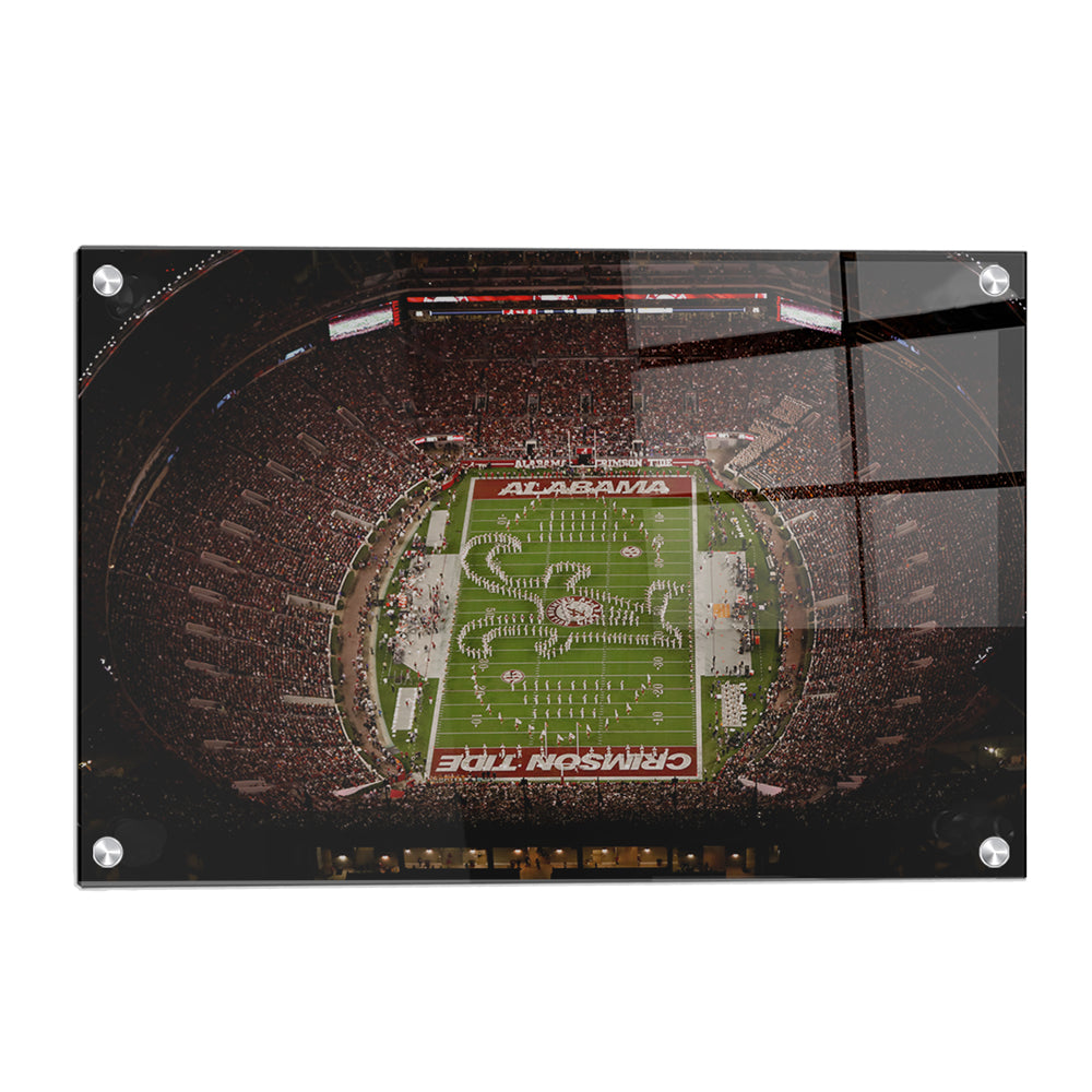 Alabama Crimson Tide - Bryant-Denny Alabama Crimson Tide Aerial - College Wall Art #Canvas