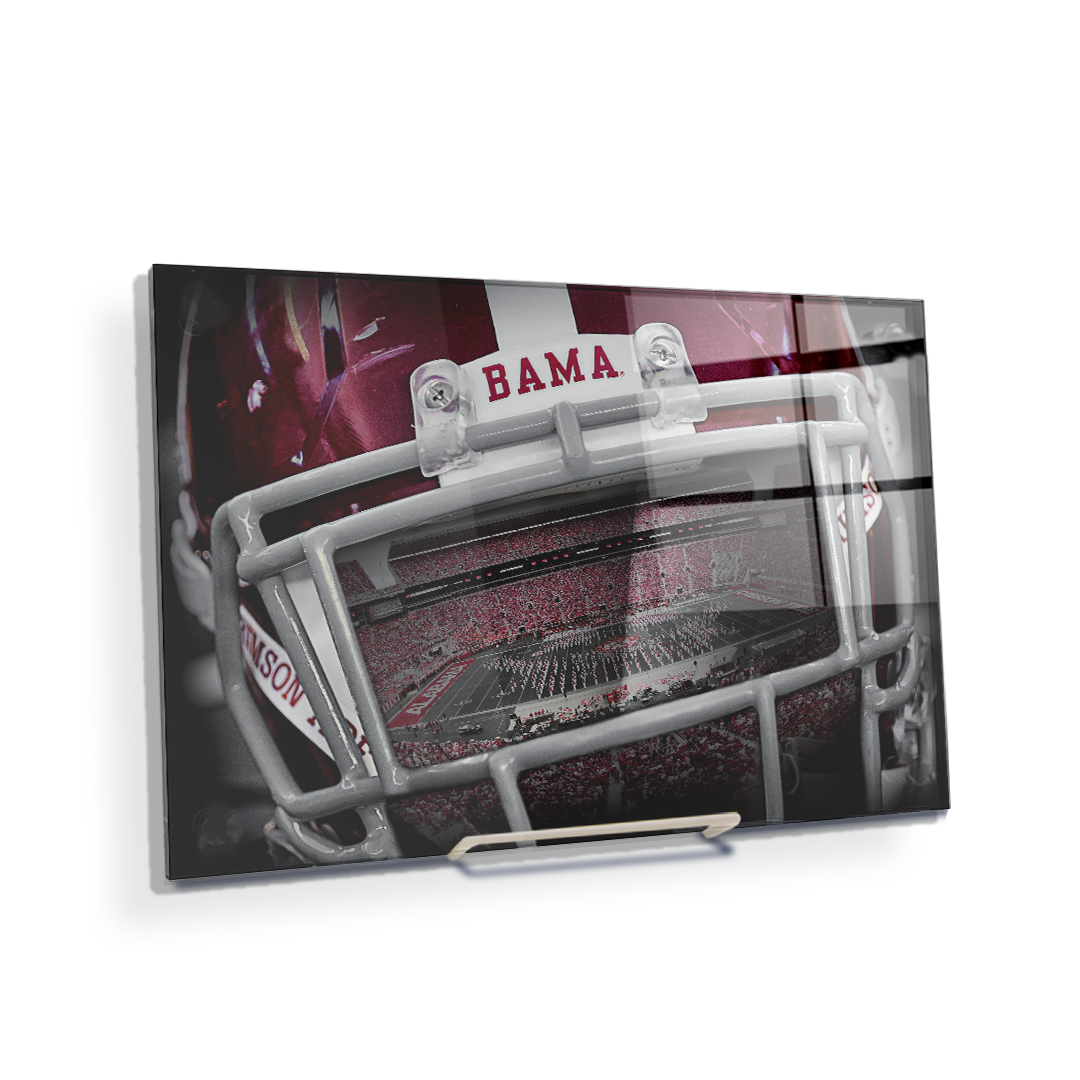 Alabama Crimson Tide - Bama Helmet - College Wall Art #Canvas