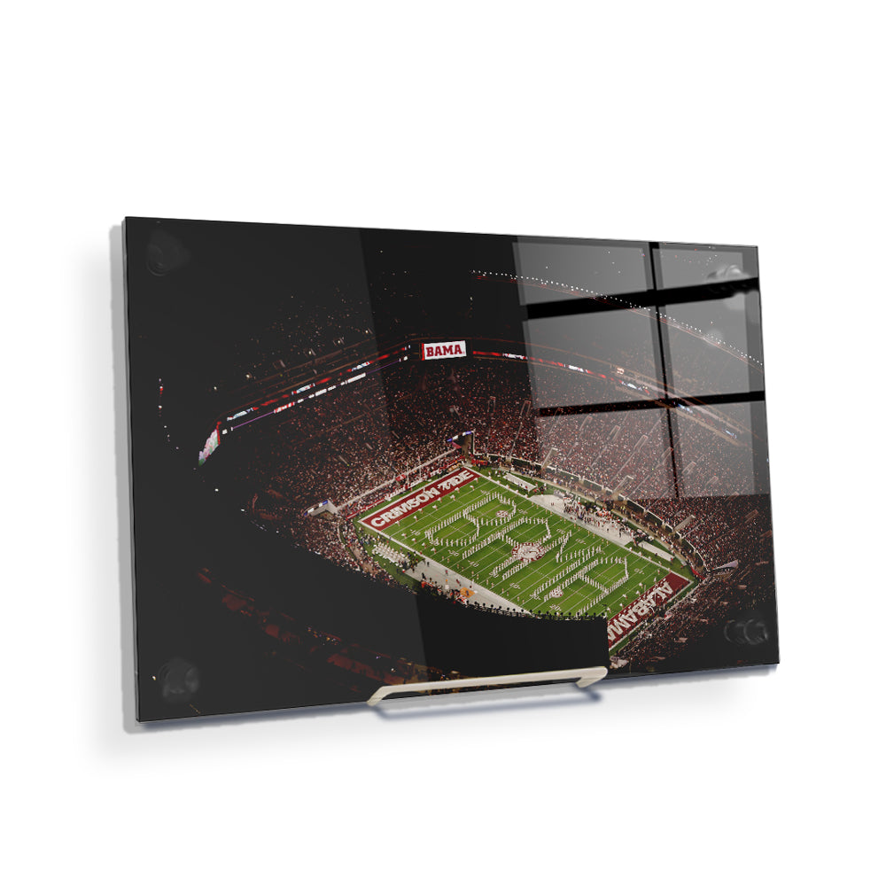Alabama Crimson Tide - Bryant-Denny Bama Aerial - College Wall Art #Canvas