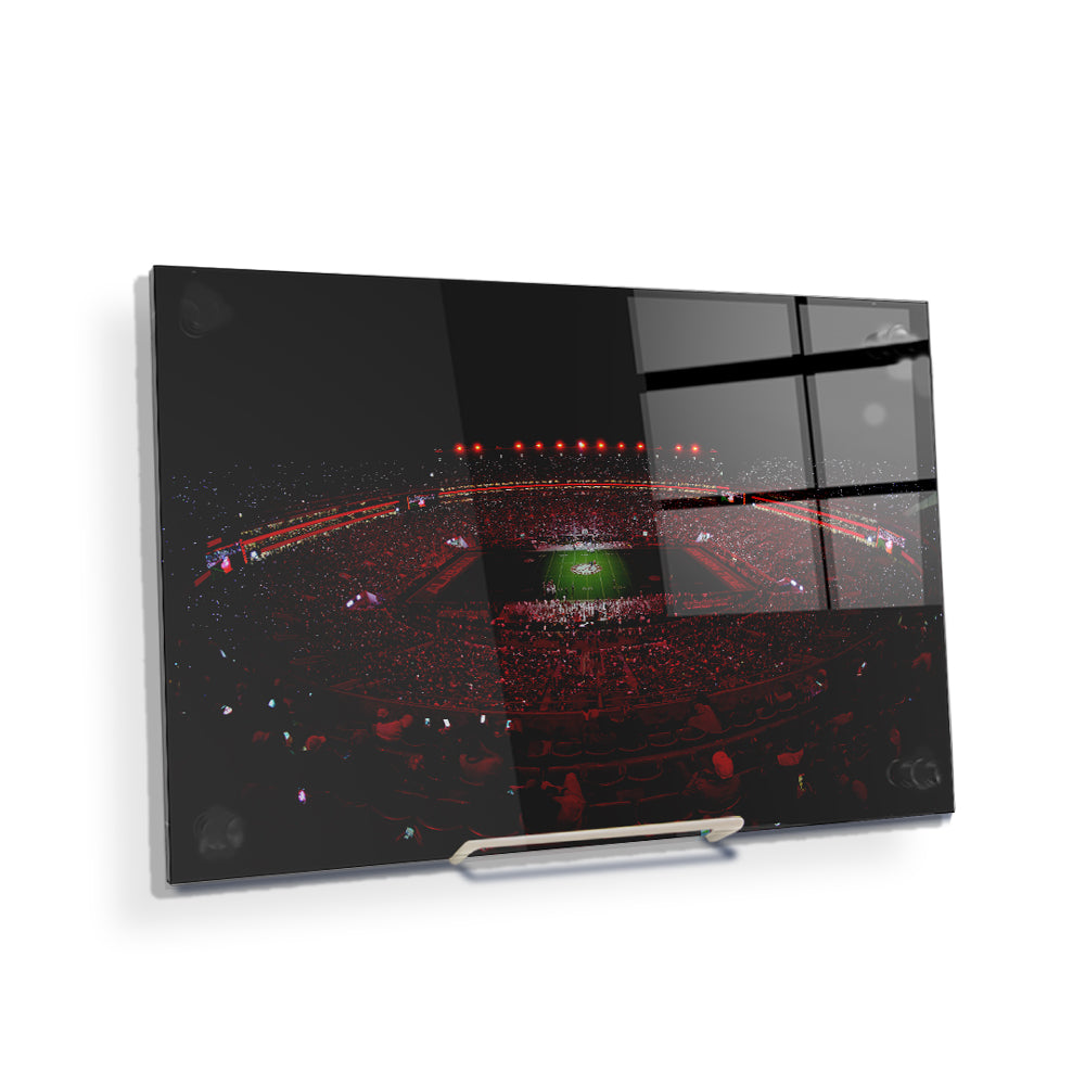 Alabama Crimson Tide - Light Up A Crimson Bryant Denny - College Wall Art #Canvas