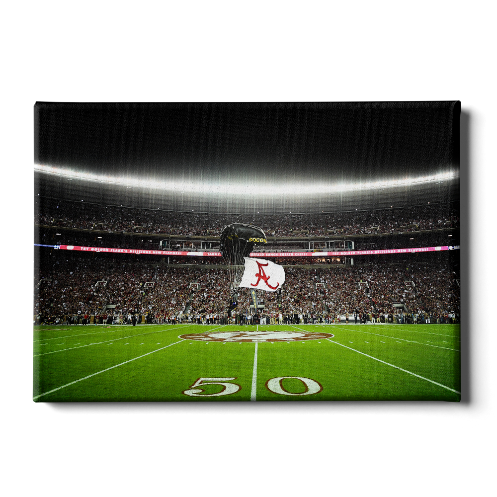 Alabama Crimson Tide - Pin Point Landing - College Wall Art #Canvas