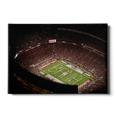 Alabama Crimson Tide - Bryant-Denny Bama Aerial - College Wall Art #Canvas