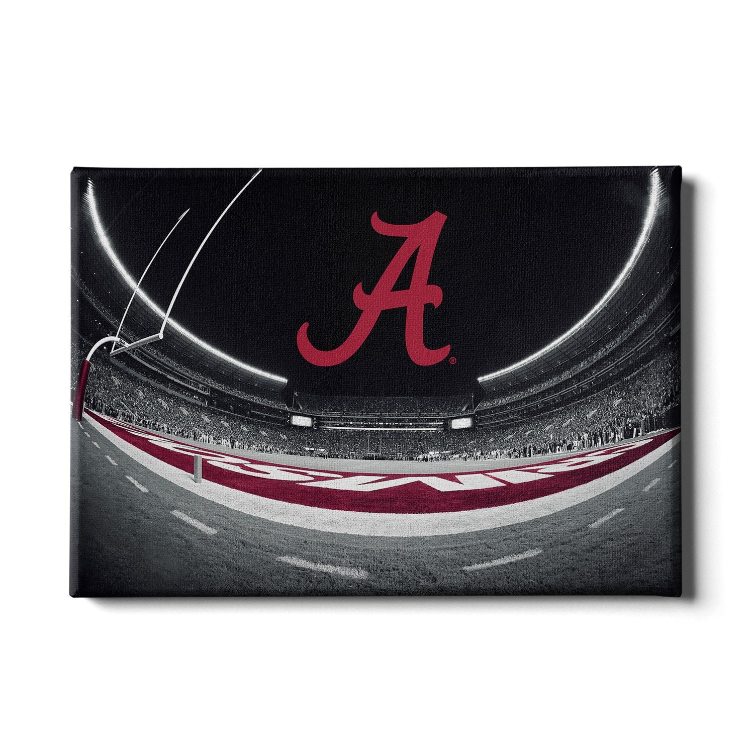 Alabama Crimson Tide - Bryant Denny End Zone Fisheye - College Wall Art #Canvas
