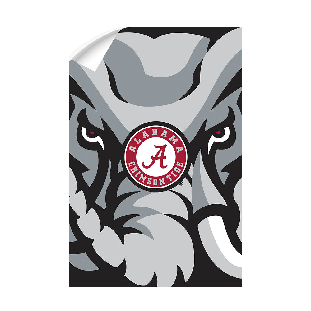 Alabama Crimson Tide - Crimson Elephant - College Wall Art #Canvas
