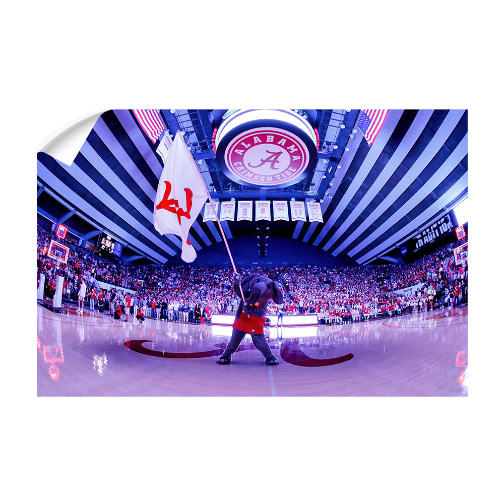 Alabama Crimson Tide - Big Al Basketball - College Wall Art #Canvas