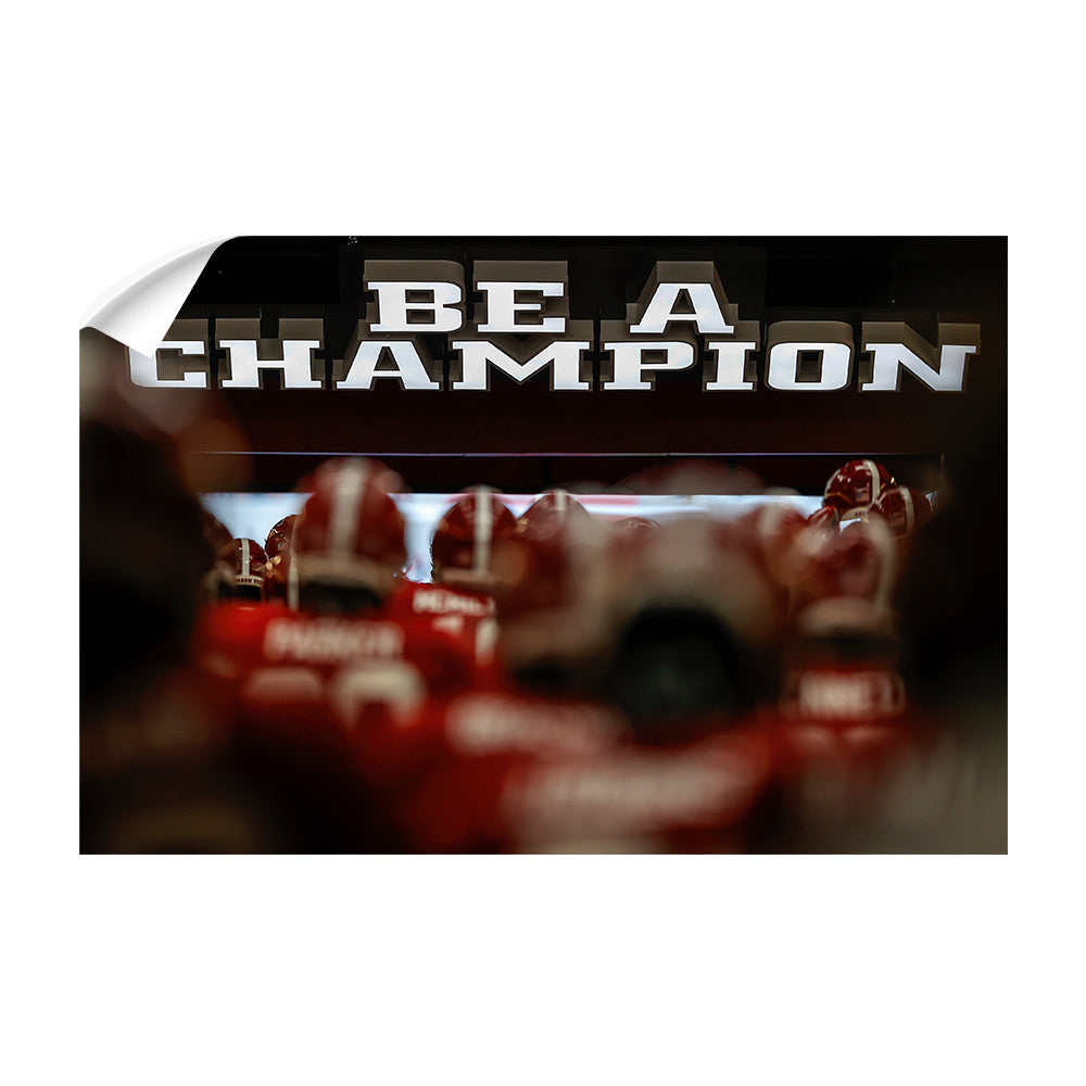 Alabama Crimson Tide - Bryant-Denny Aerial Bama - College Wall Art #Canvas