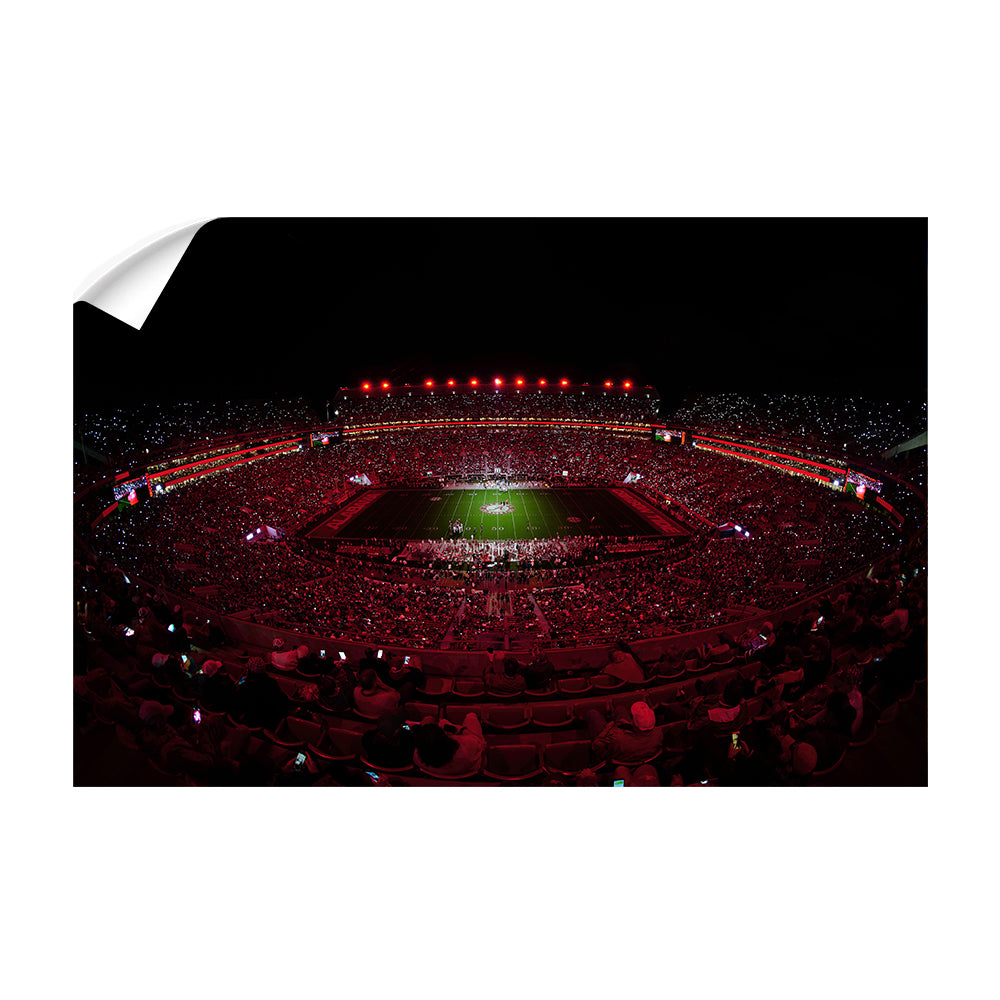 Alabama Crimson Tide - Light Up A Crimson Bryant Denny - College Wall Art #Canvas