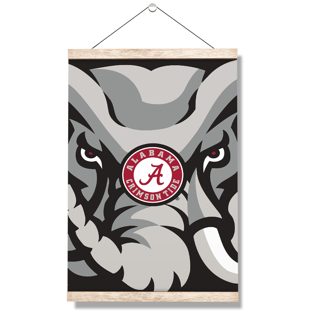 Alabama Crimson Tide - Crimson Elephant - College Wall Art #Canvas