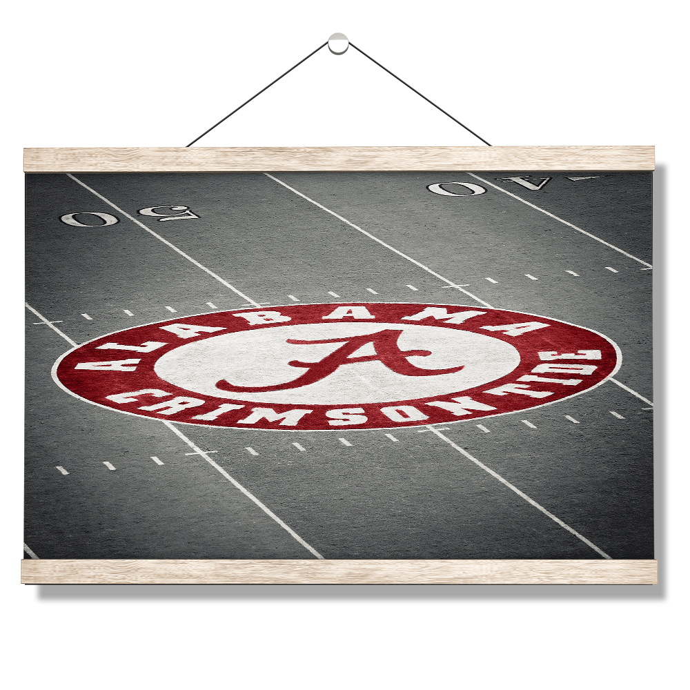 Alabama Crimson Tide - Alabama 50 Yard Line - College Wall Art #Canvas