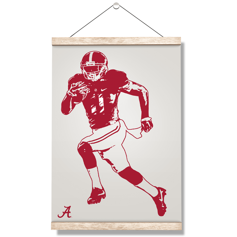 Alabama Crimson Tide - Bama Illustration - College Wall Art #Canvas