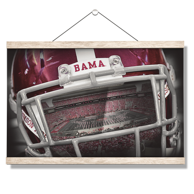 Alabama Crimson Tide - Bama Helmet - College Wall Art #Hanging Canvas