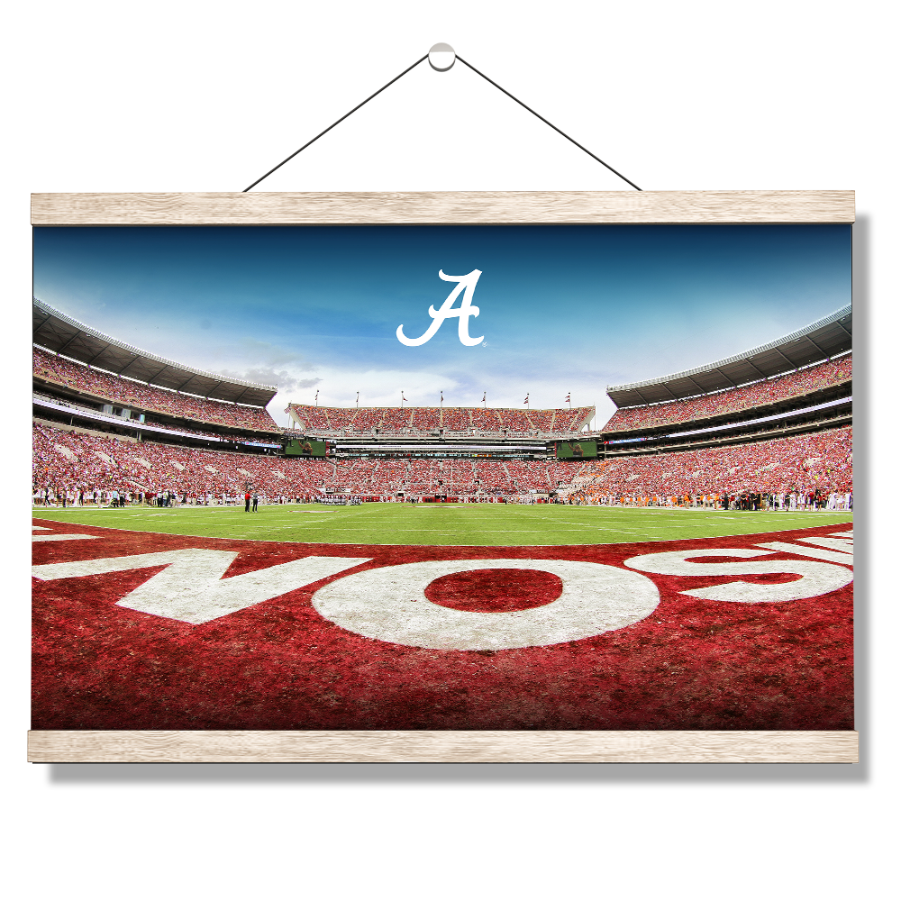 Alabama Crimson Tide - Bama End Zone - College Wall Art #Canvas