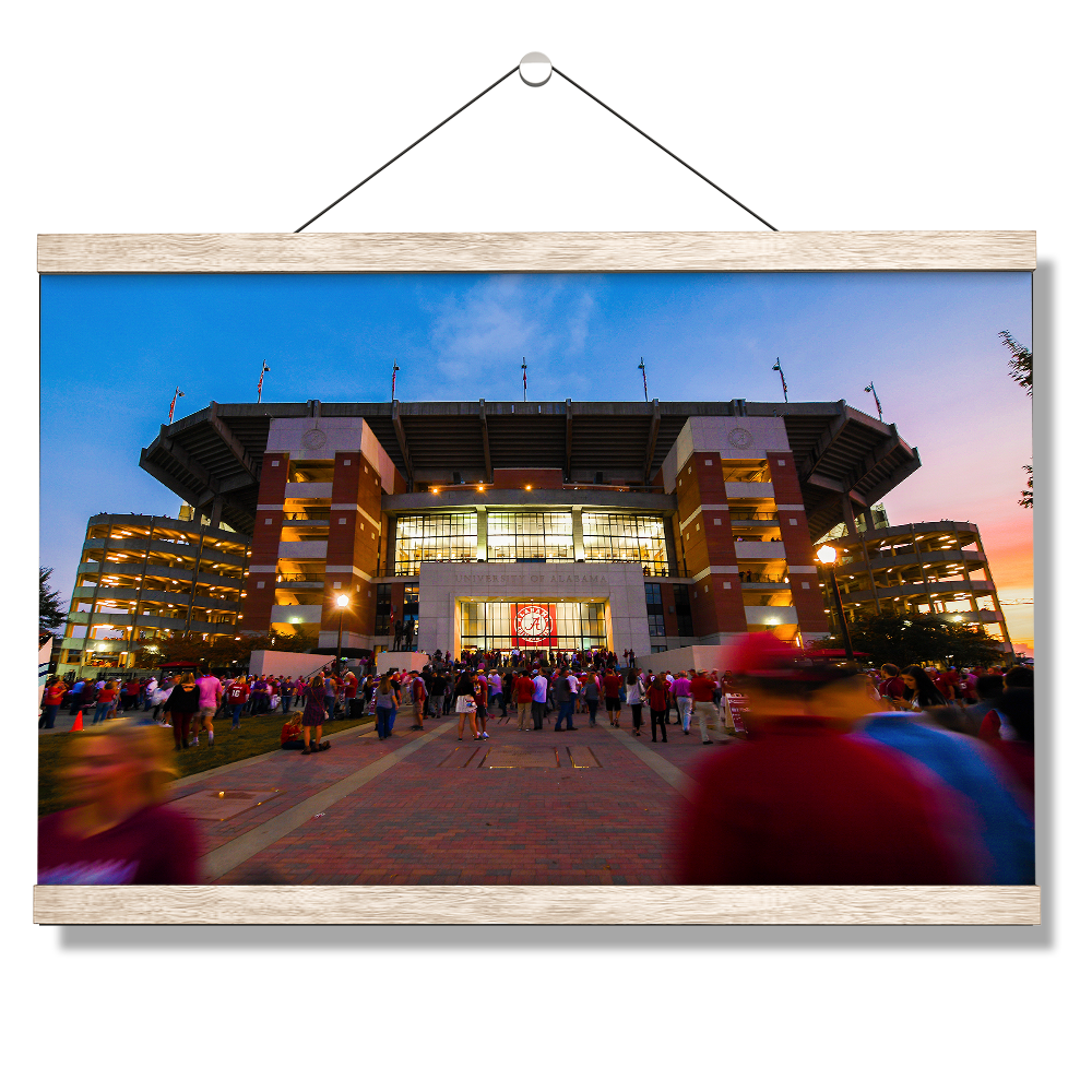 Alabama Crimson Tide - Sunset Over Bama - College Wall Art #Canvas