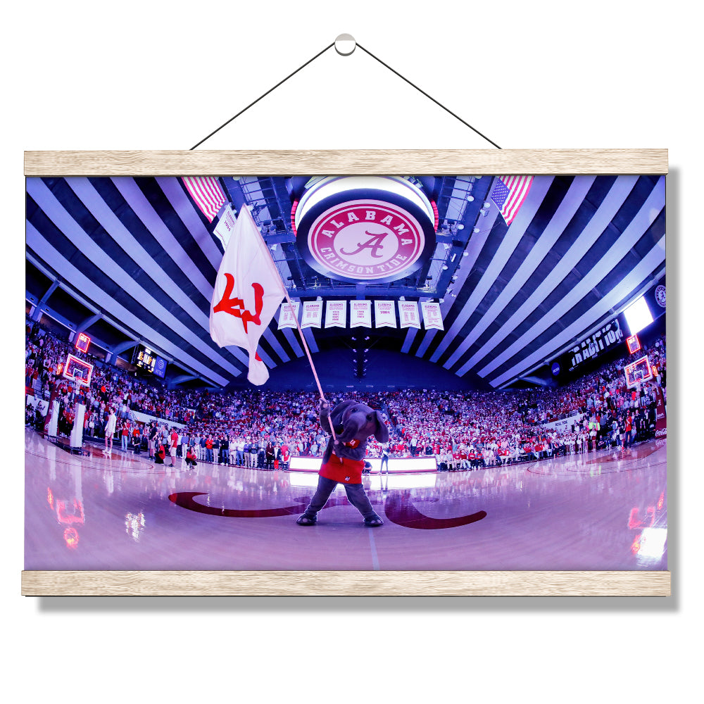 Alabama Crimson Tide - Big Al Basketball - College Wall Art #Canvas