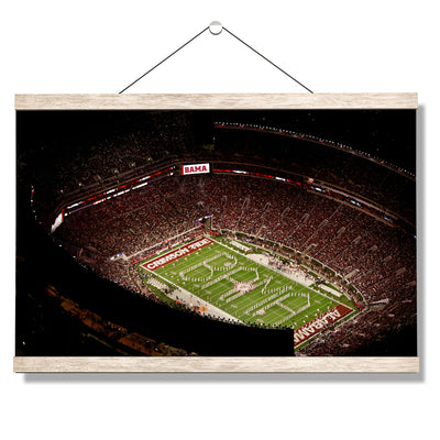 Alabama Crimson Tide - Bryant-Denny Bama Aerial - College Wall Art #Hanging Canvas