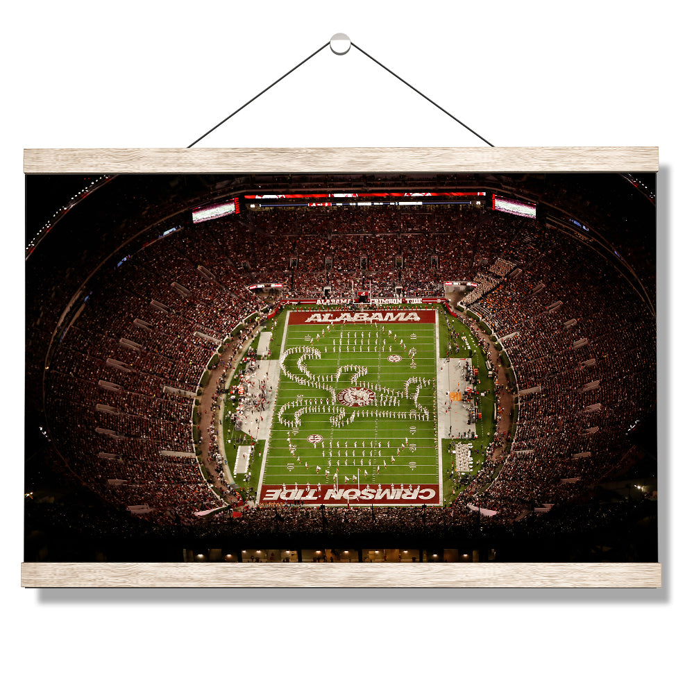 Alabama Crimson Tide - Bryant-Denny Alabama Crimson Tide Aerial - College Wall Art #Canvas