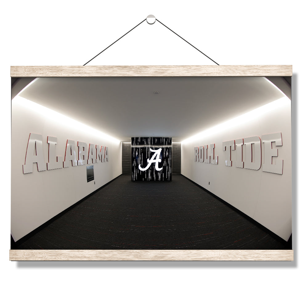 Alabama Crimson Tide - Enter the Locker Room - College Wall Art #Canvas