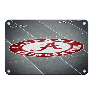 Alabama Crimson Tide - Alabama 50 Yard Line - College Wall Art #Metal