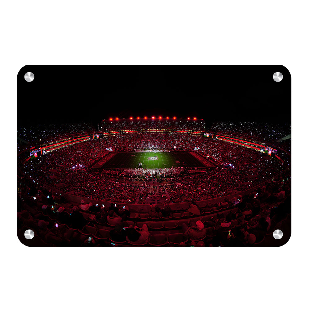 Alabama Crimson Tide - Light Up A Crimson Bryant Denny - College Wall Art #Canvas