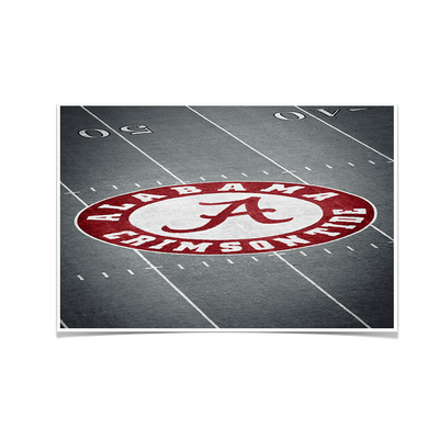 Alabama Crimson Tide - Alabama 50 Yard Line - College Wall Art #Poster