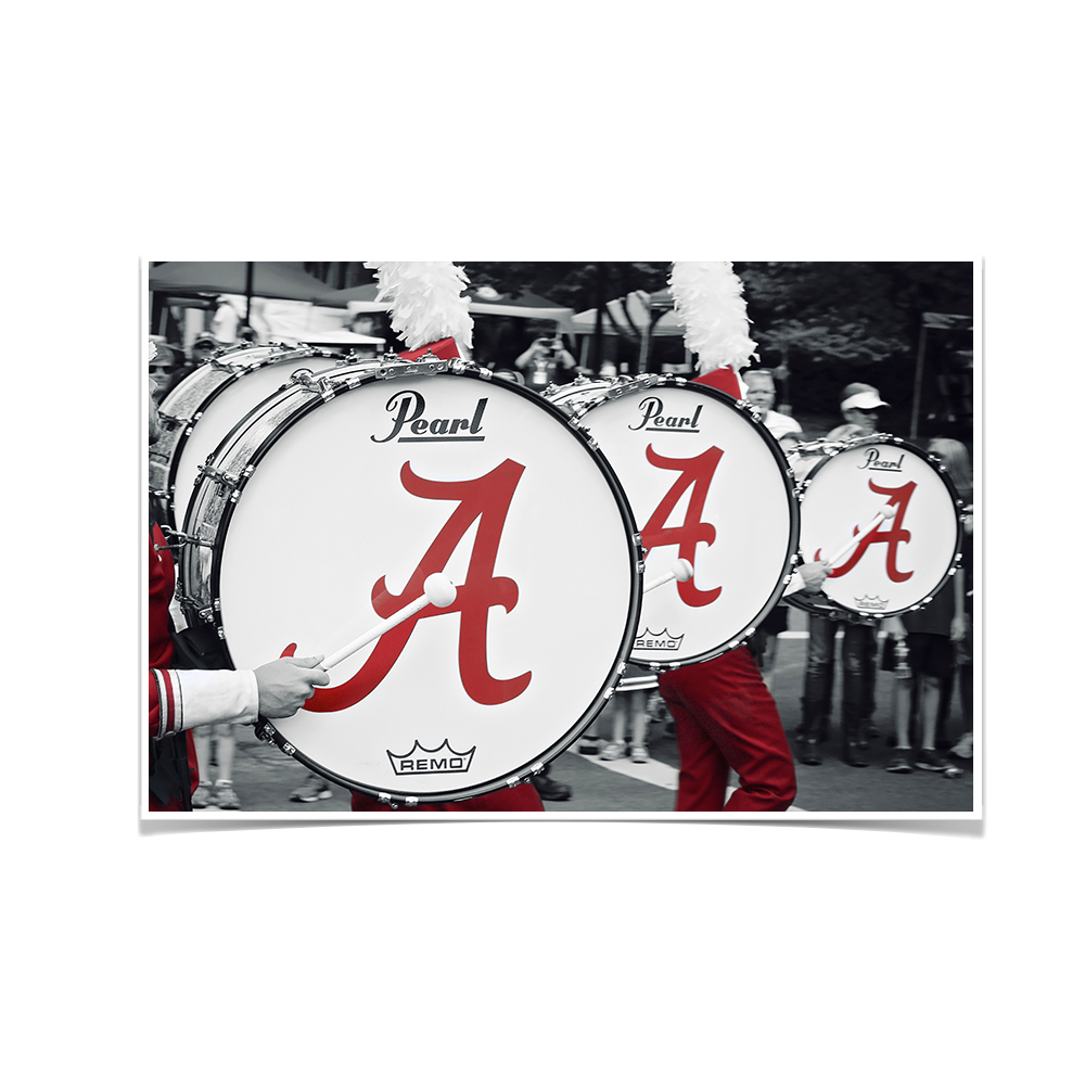 Alabama Crimson Tide - MDB Drums - College Wall Art #Canvas