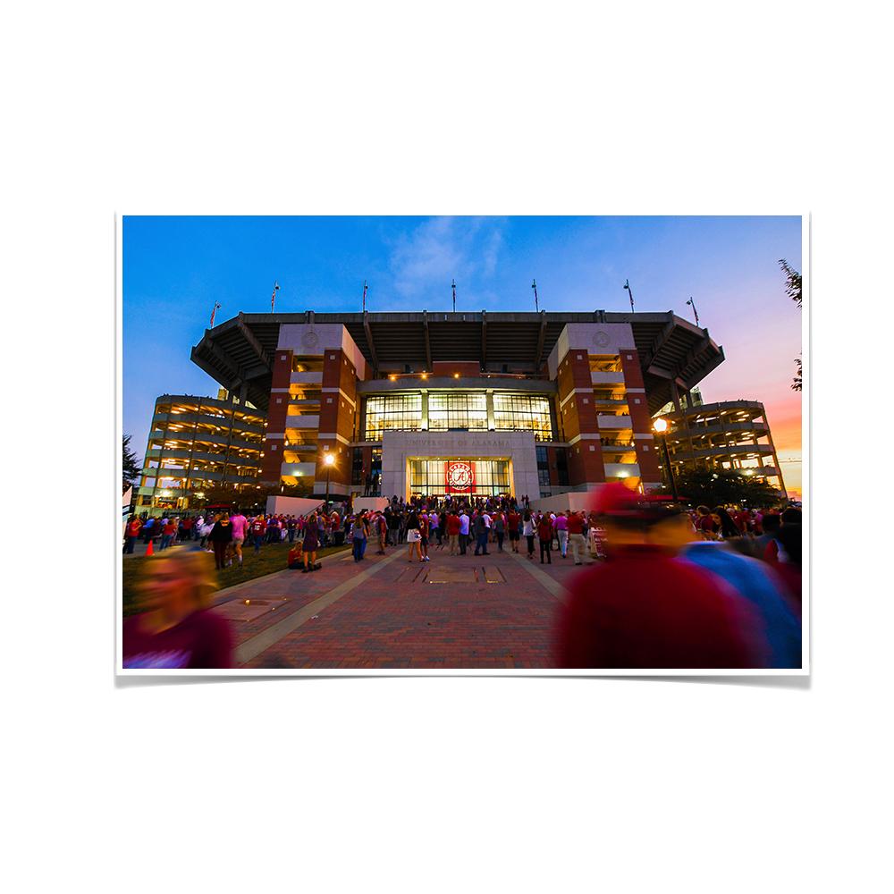 Alabama Crimson Tide - Sunset Over Bama - College Wall Art #Canvas