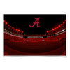 Alabama Crimson Tide - Alabama Crimson Lights - College Wall Art #Poster