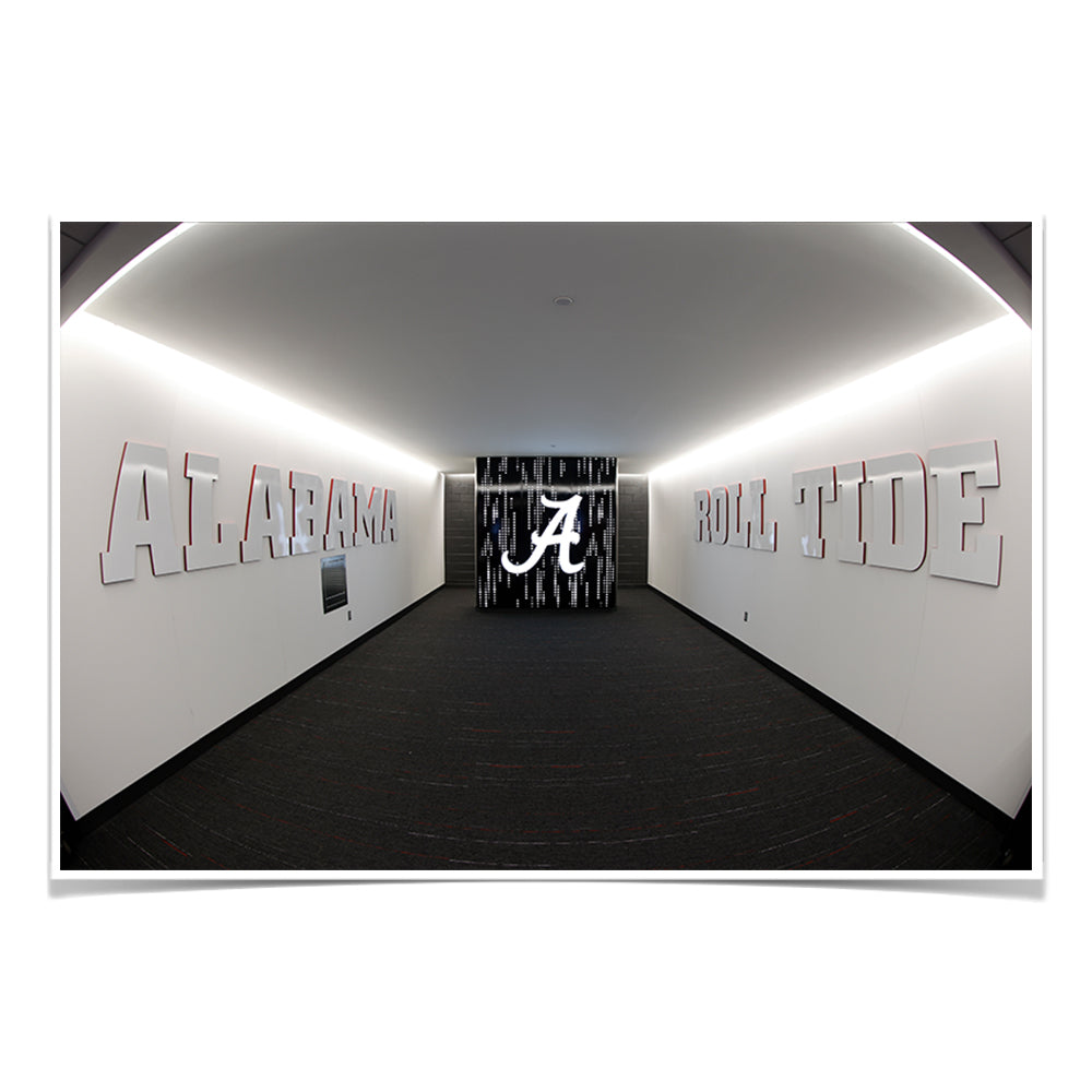 Alabama Crimson Tide - Enter the Locker Room - College Wall Art #Canvas