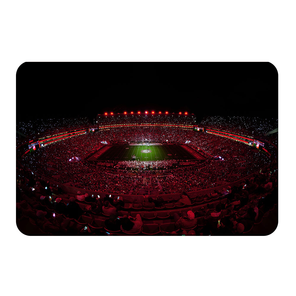 Alabama Crimson Tide - Light Up A Crimson Bryant Denny - College Wall Art #Canvas