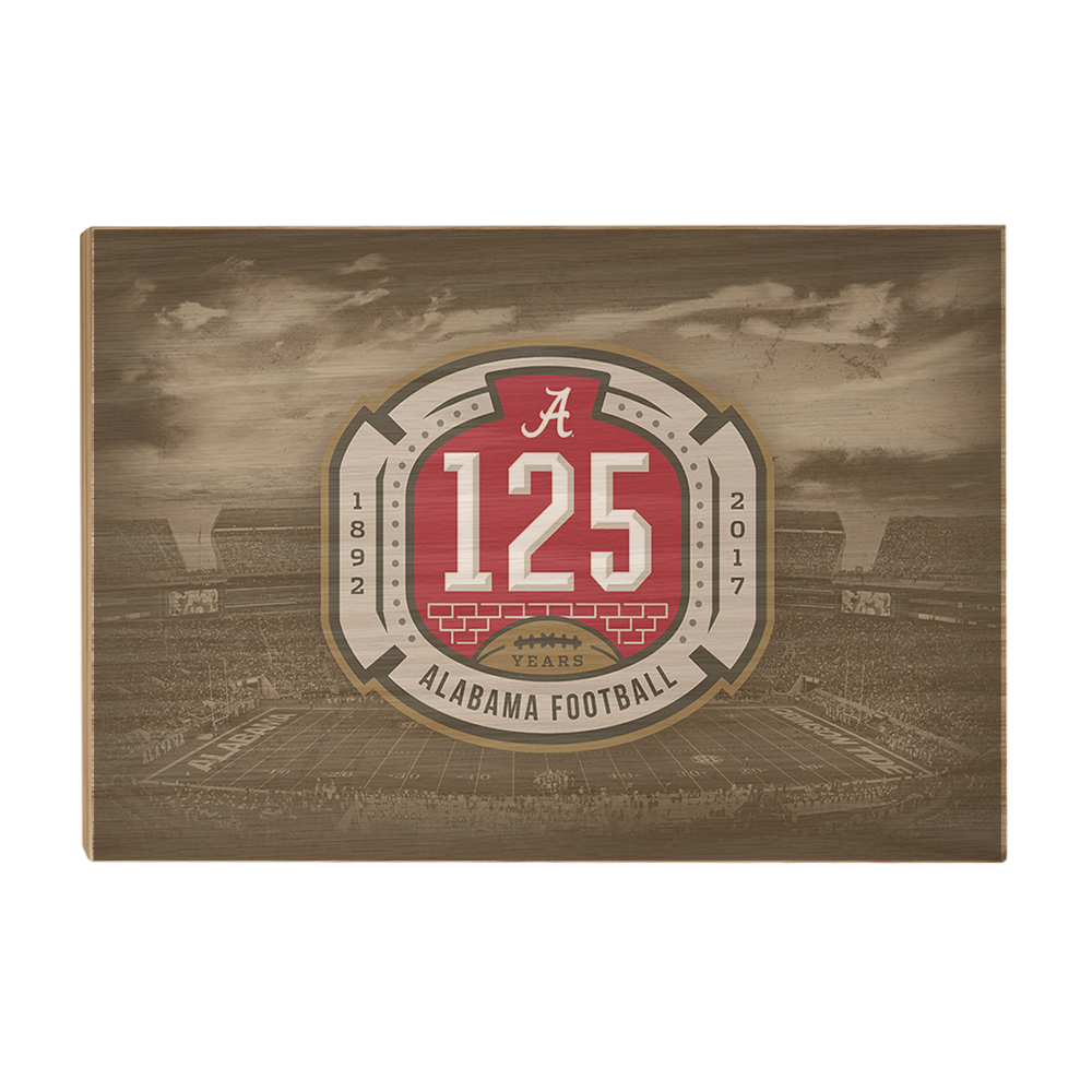Alabama Crimson Tide - 125th Bama - College Wall Art #Canvas