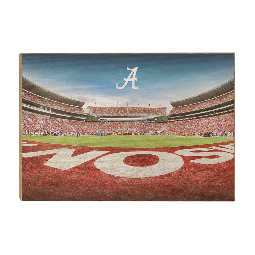 Alabama Crimson Tide - Bama End Zone - College Wall Art #Canvas