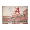 Alabama Crimson Tide - Big Al Flag - College Wall Art #Wood