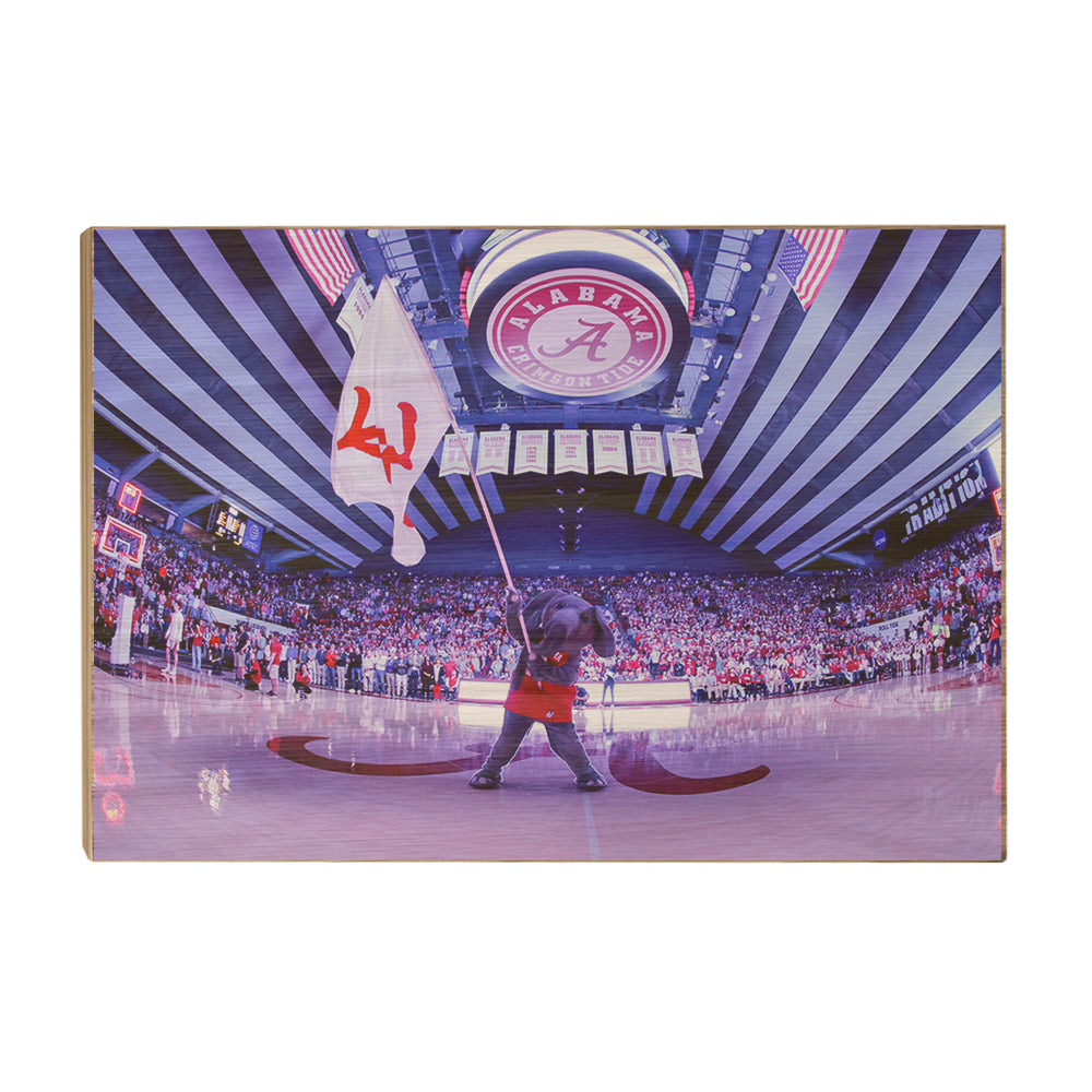 Alabama Crimson Tide - Big Al Basketball - College Wall Art #Canvas